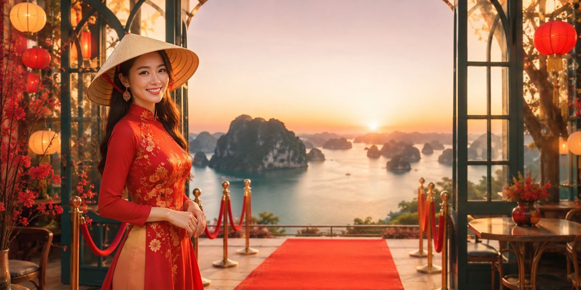 Khách chơi bài tại vịnh Hạ Long