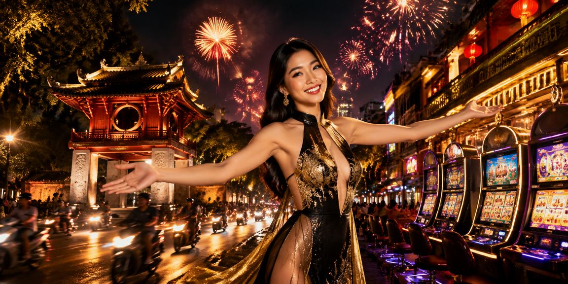 Máy slots neon sôi động tại Hà Nội